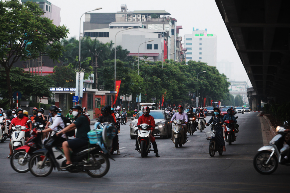 Đường Phạm Hùng cũng không xảy ra ùn tắc như&nbsp;ngày người dân trở về quê nghỉ lễ.