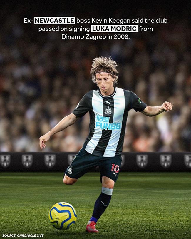 Năm 2008 Newcastke từng hỏi mua Luka Modric.