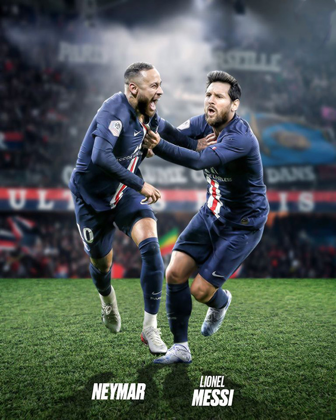 Neymar mơ được tái ngộ cùng Messi tại PSG.