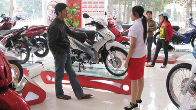 Dự kiến mức tiêu thụ xe máy của Việt Nam năm nay sẽ là 3,08 triệu chiếc, giảm 5,8%