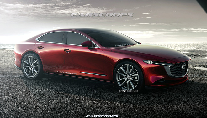 Bản phác họa Mazda6 thế hệ mới của Carscoops