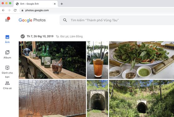 Google Photos cho phép người dùng quản lý hình ảnh dễ dàng hơn. Ảnh: MINH HOÀNG