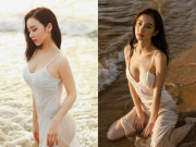 Đời sống Showbiz - Vợ cũ Tim, hot girl ngủ gật... phô trương hình thể với váy lụa mỏng manh