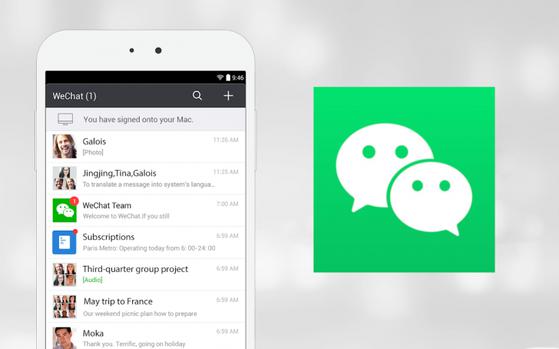 WeChat là ứng dụng nhắn tin phổ biến thứ ba trên thế giới. Ảnh: Internet
