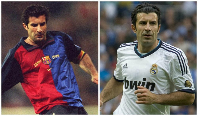 Luis Figo từng gây phẫn nộ khi rời Barcelona để cập bến Real Madrid năm 2000&nbsp;