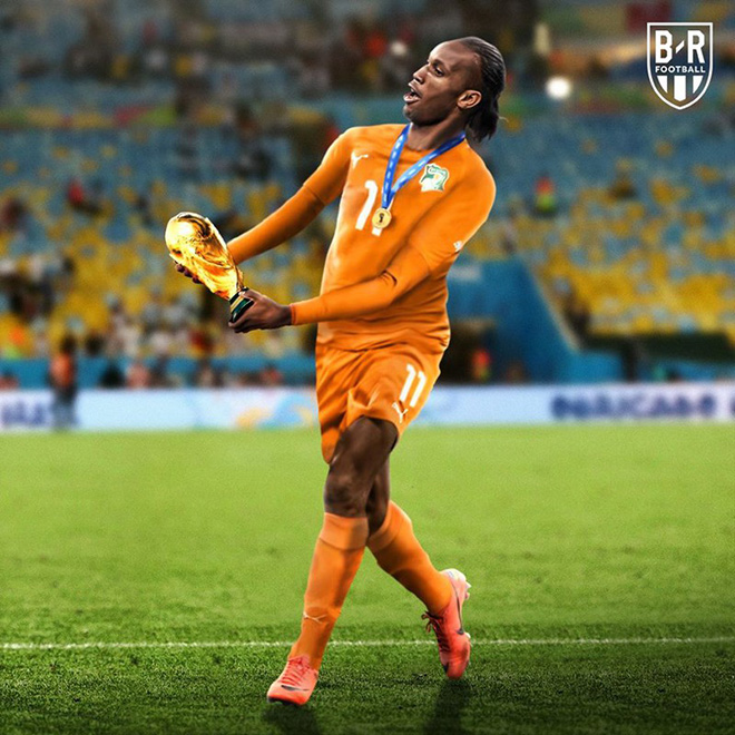 Didier Drogba vô địch World Cup cùng Bờ Biển Ngà.