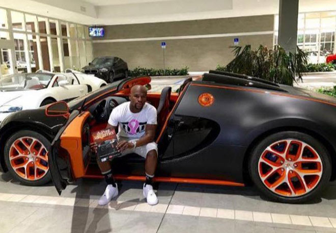 2. Floyd Mayweather, đứng số 2 với dàn siêu xe 20 triệu bảng