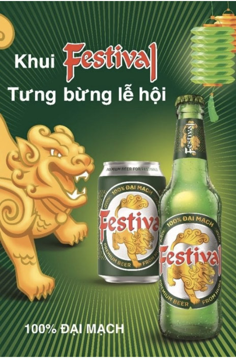 Carlsberg Việt Nam với thương hiệu Huda ra mắt dòng bia Festival ủng hộ tinh thần của người miền Trung.