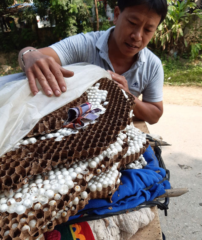 Nhiều năm đam mê với ong rừng, hiện trên người anh không còn phần nào là chưa bị ong đốt, hậu quả để lại trên người anh là những vết chích sưng tấy.&nbsp; Có lần anh bị đốt hàng trăm nốt.