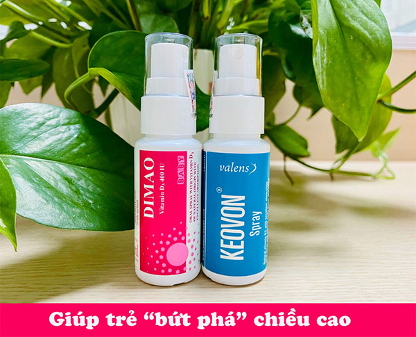 Bộ đôi tăng chiều cao Dimao Vitamin D3 và Keovon Vitamin K2 – MK7