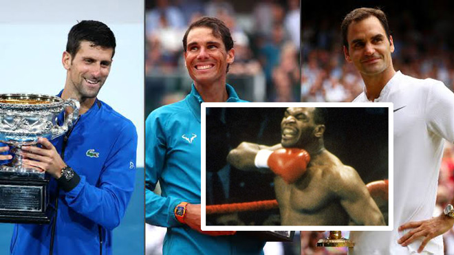 Huyền thoại boxing Mike Tyson cho rằng Roger Federer là tay vợt vĩ đại nhất lịch sử tennis chứ không phải Djokovic, Nadal