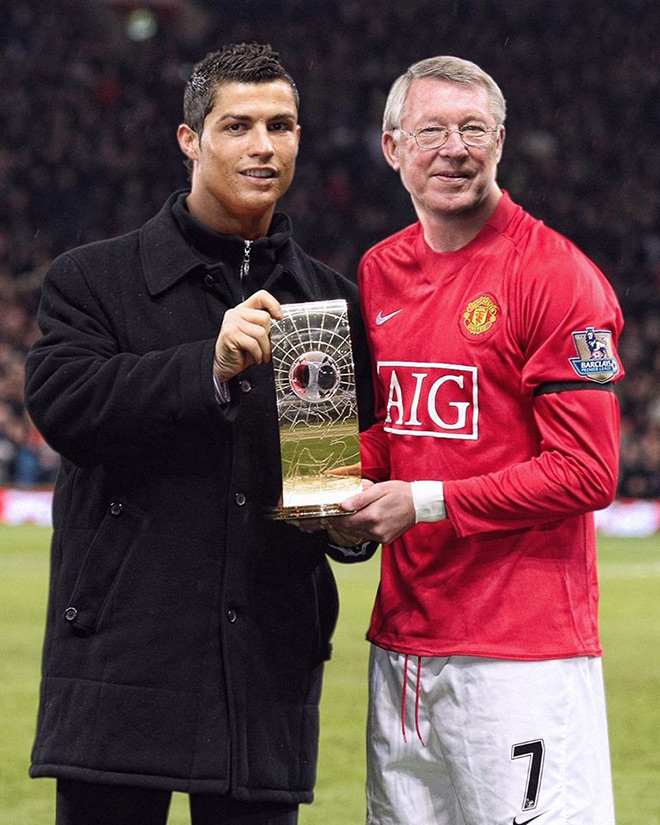 Khi Ronaldo làm HLV của Sir Alex.