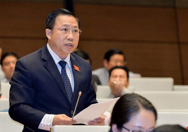 Đại biểu Lưu Bình Nhưỡng phát biểu tại Hội trường Quốc hội - Ảnh: Quochoi.vn