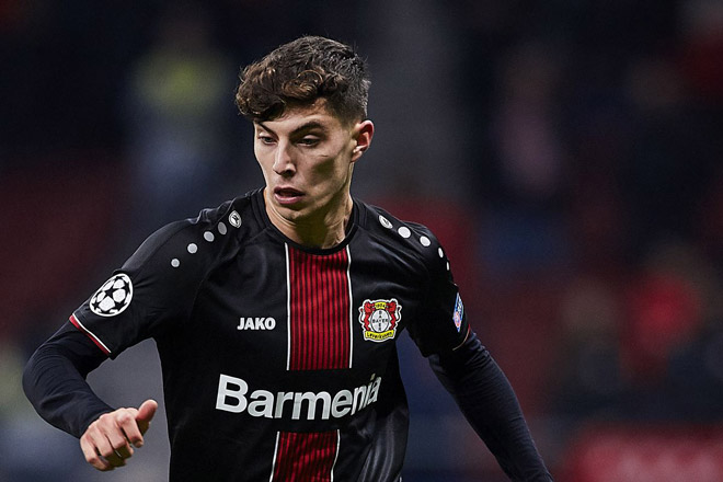 Tài năng trẻ người Đức, Kai Havertz đang là mục tiêu của Barcelona