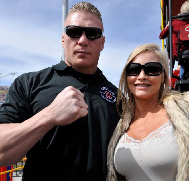 Huyền thoại UFC cũng như WWE Brock Lesnar bên cô vợ&nbsp;Sable là một cựu đô vật WWE