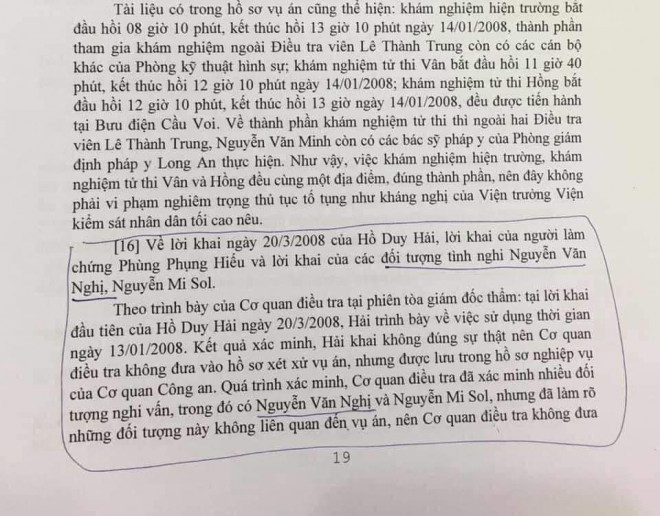 Trang 19, Quyết định 05, do Hội đồng thẩm phán - Tòa án nhân dân tối cao ban hành ngày 8/5/2020 đã nhắc lại cái tên Nguyễn Văn Nghị. Ảnh: T.L