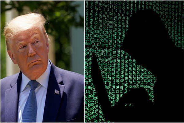 Các tin tặc&nbsp;khẳng định đang có trong tay vô số thông tin cá nhân bất lợi cho Tổng thống Mỹ Trump (trái). Ảnh: Reuters