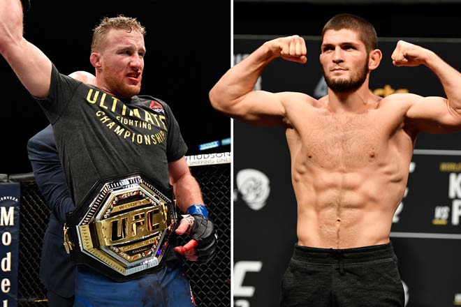 Gaethje (trái) dự kiến&nbsp;đấu Khabib vào cuối năm nay