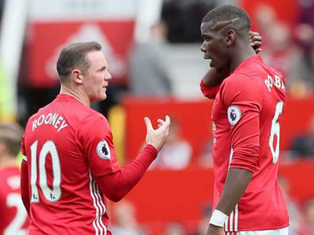 Rooney và Pogba thời còn chung chiến tuyến