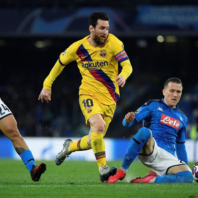 Barca có lợi thế khi đã cầm hòa Napoli 1-1 trên đất Italia ở lượt đi vòng 1/8 Champions League năm nay