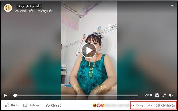 Những buổi livestream của cô Minh Hiếu thu hút sự tương tác cực khủng từ cư dân mạng.