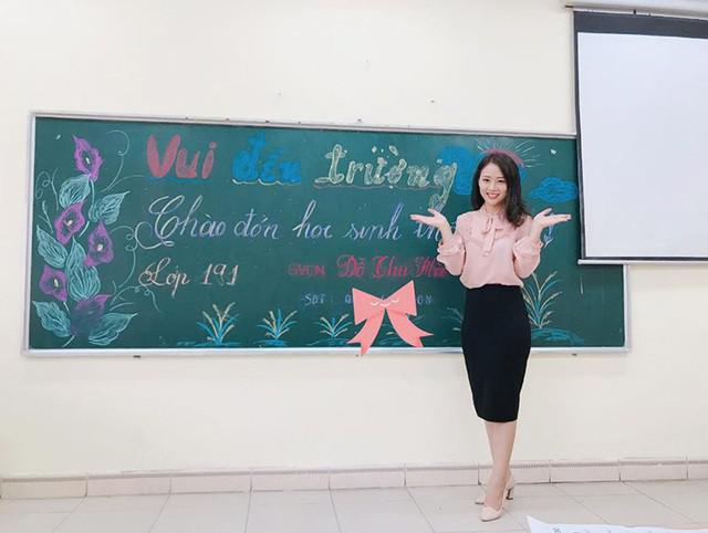 Cô giáo tiểu học Thu Hà sở hữu nhan sắc chuẩn hot girl.