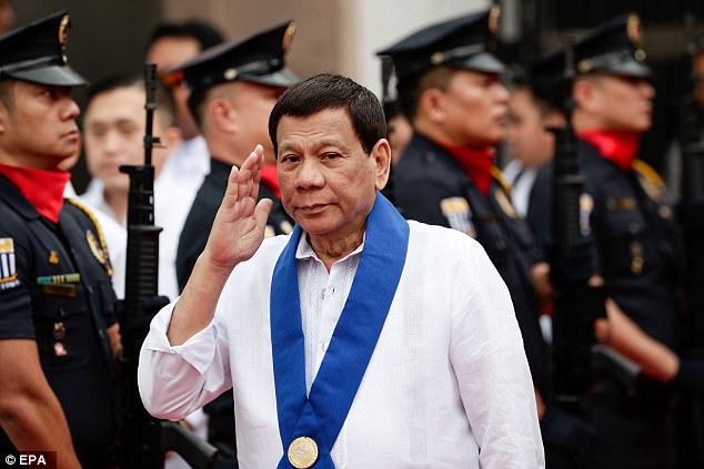 Tổng thống Philippines, Rodrigo Duterte. Ảnh: EPA