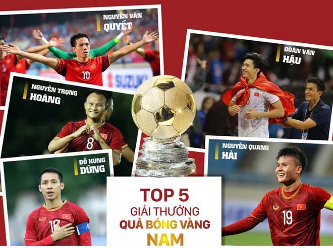 Top 5 Quả bóng vàng Việt Nam 2019