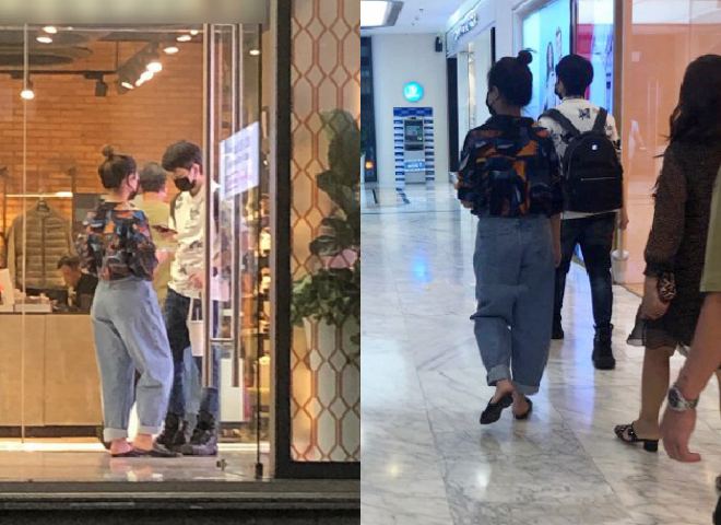 Gil Lê và Hoàng Thùy Linh bị bắt gặp đi mua sắm cùng nhau tại trung tâm thương mại