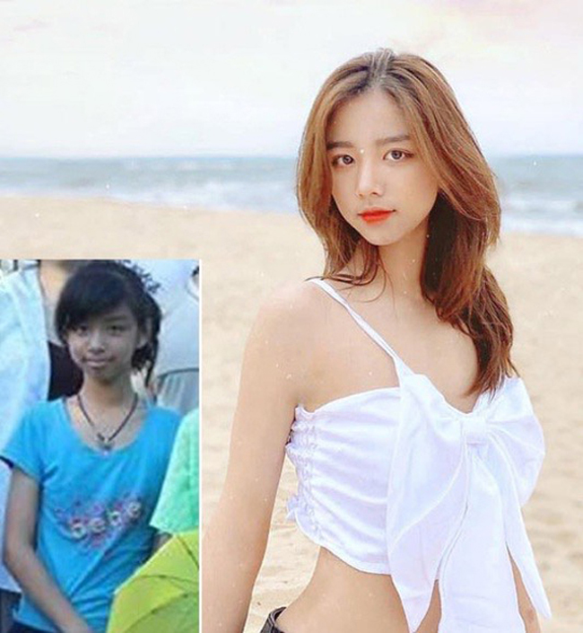 Hot girl Phan Hằng (sinh năm 1999) cũng có màn dậy thì thành công khiến cô từng bị nghi ngờ dao kéo để thay đổi dung mạo.
