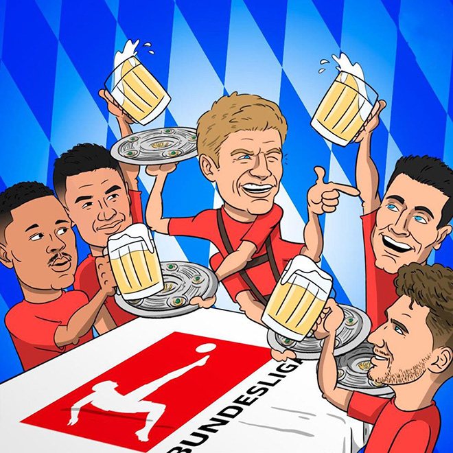 Muller trở thành vua kiến tạo giúp Bayern Munich dẫn đầu Bundesliga.