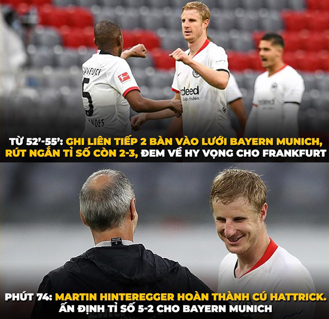 Hậu vệ ở Bundesliga lập "hat-trick" trong một trận đấu.