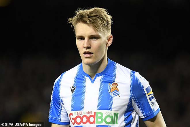 "Thần đồng" Odegaard đang có một mùa giải thành công với Sociedad