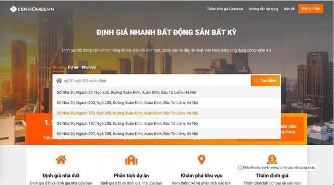 Cách thức tra cứu đơn giản, chỉ cần nhập địa chỉ chính xác