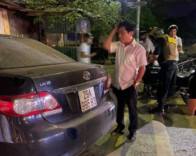 Hình ảnh được cho là ông Nguyễn Văn Điều sau khi xảy ra vụ tai nạn khiến 3 người thương vong