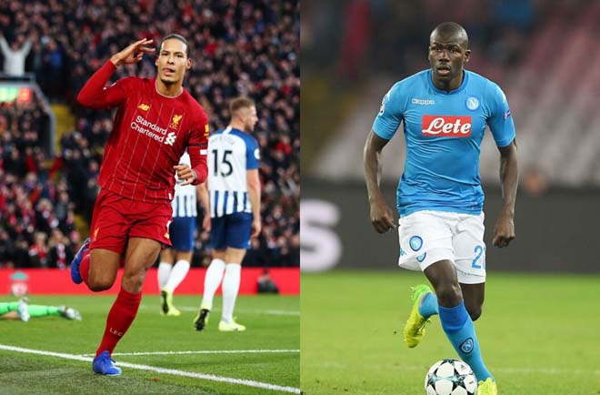 Van Dijk đá cặp với Koulibaly hứa hẹn sẽ là bộ khung tuyệt vời cho Liverpool