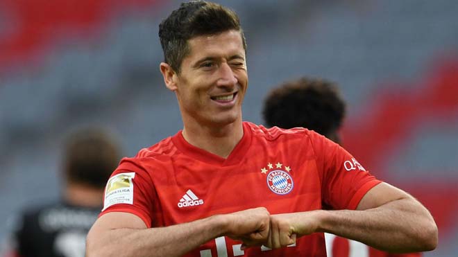 Lewandowski đang dẫn đầu danh sách Chiếc giày vàng châu Âu