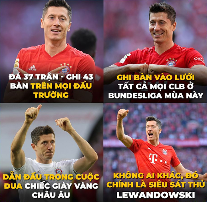 Lewandowski đang có một mùa giải bùng nổ.