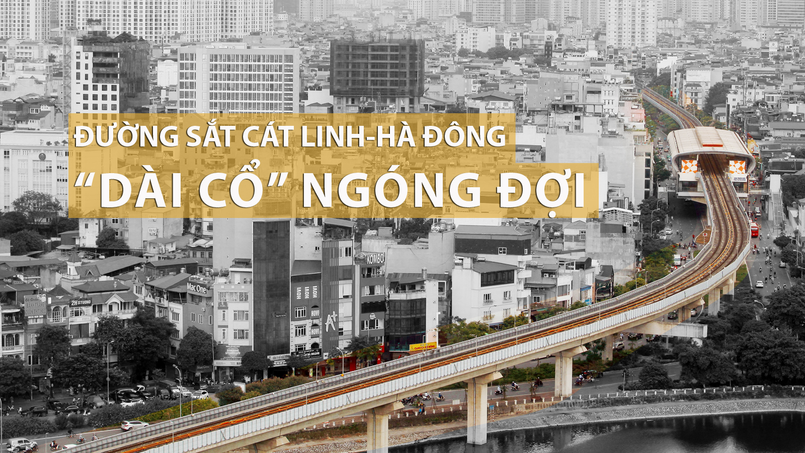 Gầm cầu đường sắt Cát Linh-Hà Đông thành quán trà đá, bãi đỗ xe, dân lại &#34;dài cổ&#34; ngóng đợi - 1