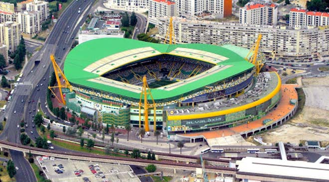 SVĐ&nbsp;José Alvalade - một trong hai nơi dự kiến thi đấu trong phần còn lại của Champions League