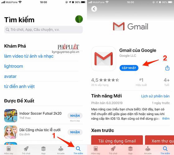 Cập nhật ứng dụng lên phiên bản mới nhất thông qua App Store. Ảnh: MINH HOÀNG