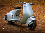 Thế giới xe - Xốn xang với concept xe điện Vespa 98 đẹp &quot;lịm tim&quot;