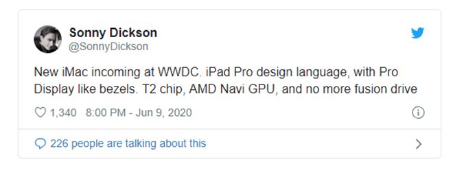 Tin đồn về chiếc iMac mới với chip T2.