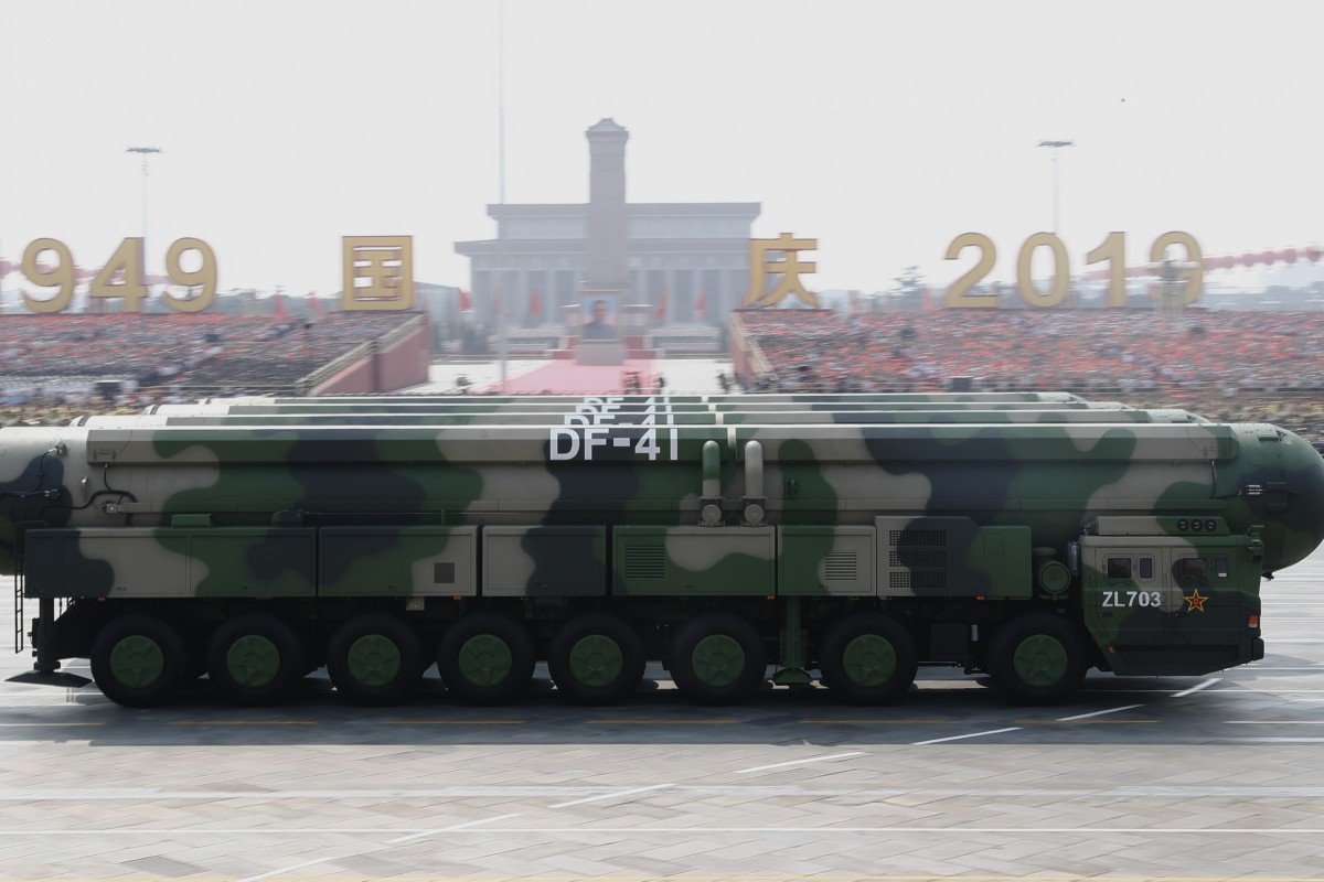 Tên lửa đạn đạo liên lục địa DF-41 có thể trang bị đầu đạn hạt nhân của Trung Quốc.