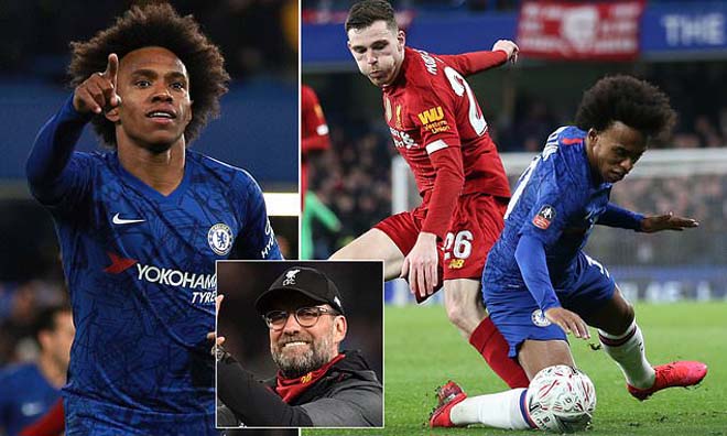 Willian được HLV Klopp để mắt