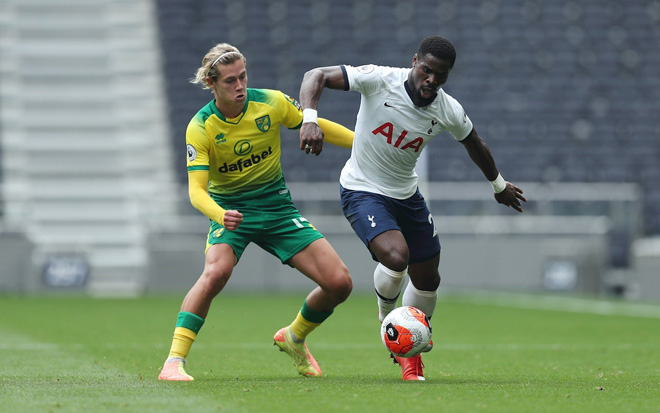 Một cầu thủ dự trận đấu giữa Tottenham - Norwich City bị nhiễm Covid-19