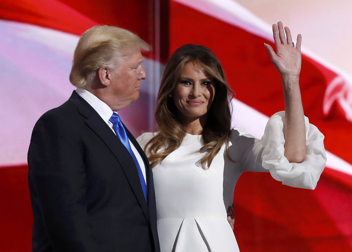 Ông Trump và bà Melania Trump (ảnh: Reuters)