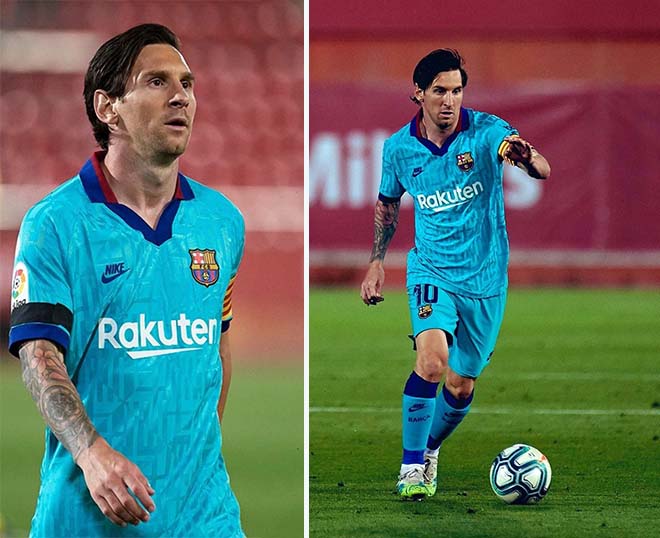 Lionel Messi trình làng diện mạo&nbsp;lạ lẫm trong trận đấu giữa Mallorca và Barcelona ở vòng 28 La Liga. Đây cũng là trận đấu chính thức đầu tiên&nbsp;của "Gã khổng lồ xứ Catalunya"&nbsp;sau 3 tháng