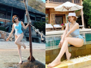 Đời sống Showbiz - Trâm Anh khoe dáng nóng bỏng với bikini khiến cư dân mạng trầm trồ