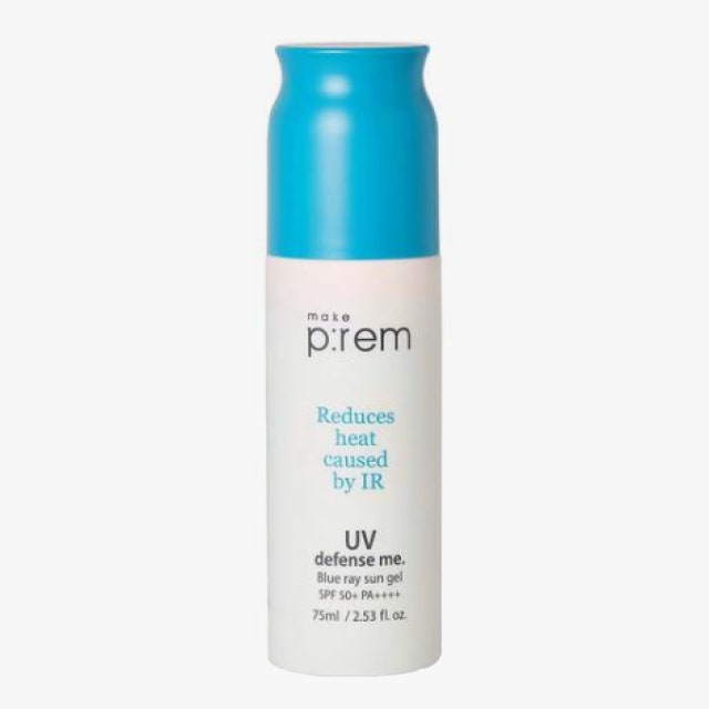 Make P:rem Blue-Ray Sun Gel SPF 50+ có giá khoảng 32$